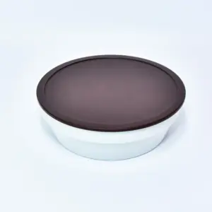 0979.32 EURO-Deckel - rund - 200 mm - - braun - Polypropylen (PP)