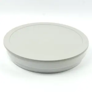 0980.44 EURO-Deckel - rund - 238 mm - - grau - Polybutylenterephthalat (PBT)