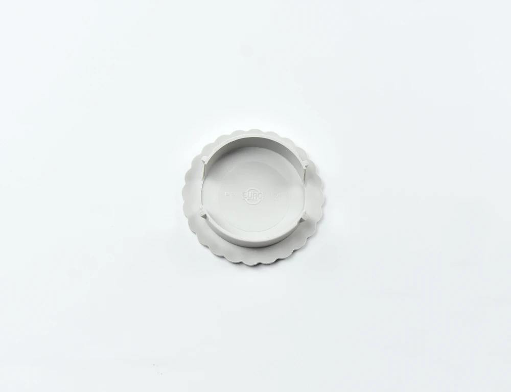 0999.47 EURO-Klemmdeckel - rund - 95 mm - - grau - Polypropylen (PP)