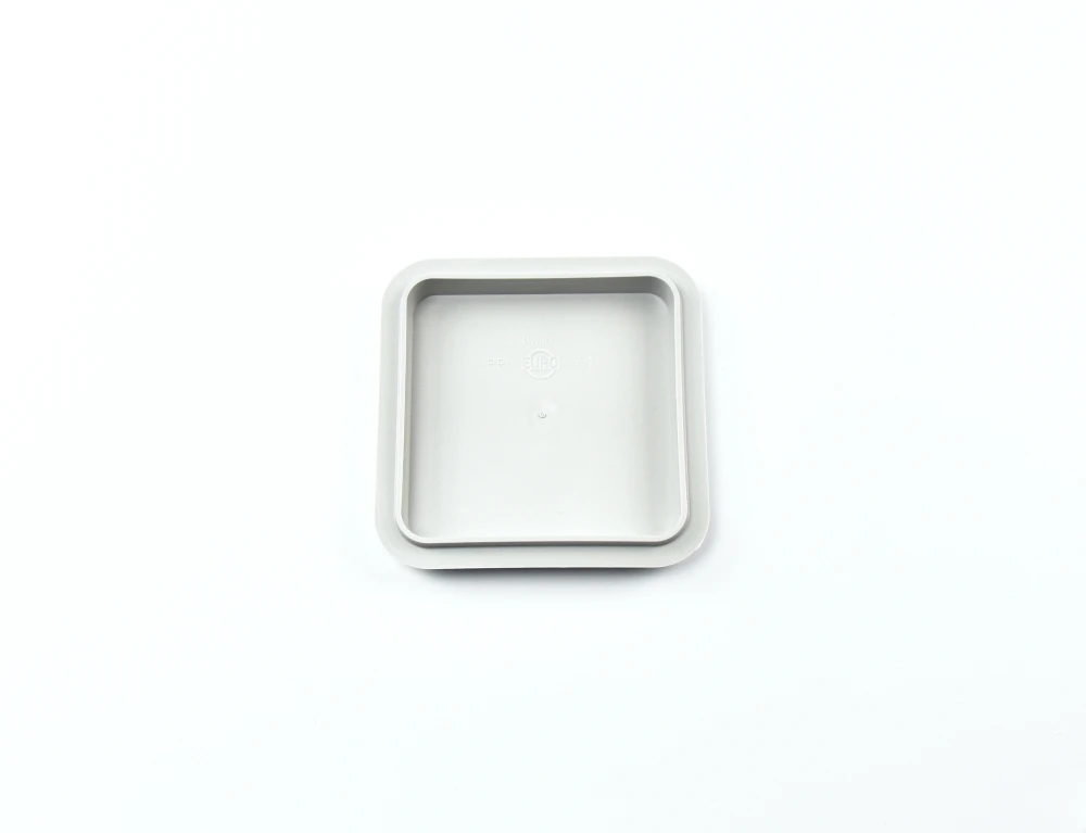 1045.42 EURO-Deckel - quadratisch - - 115 x 115 mm - grau - Polypropylen (PP)