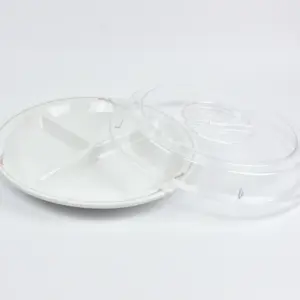 2028-1-1 EURO-Teller-Cloche - rund - 267 mm - - glasklar - Polycarbonat (PC)