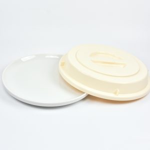 2029-0-4 EURO-Teller-Cloche - rund - 240 mm -  - cremeweiß - Polypropylen (PP)