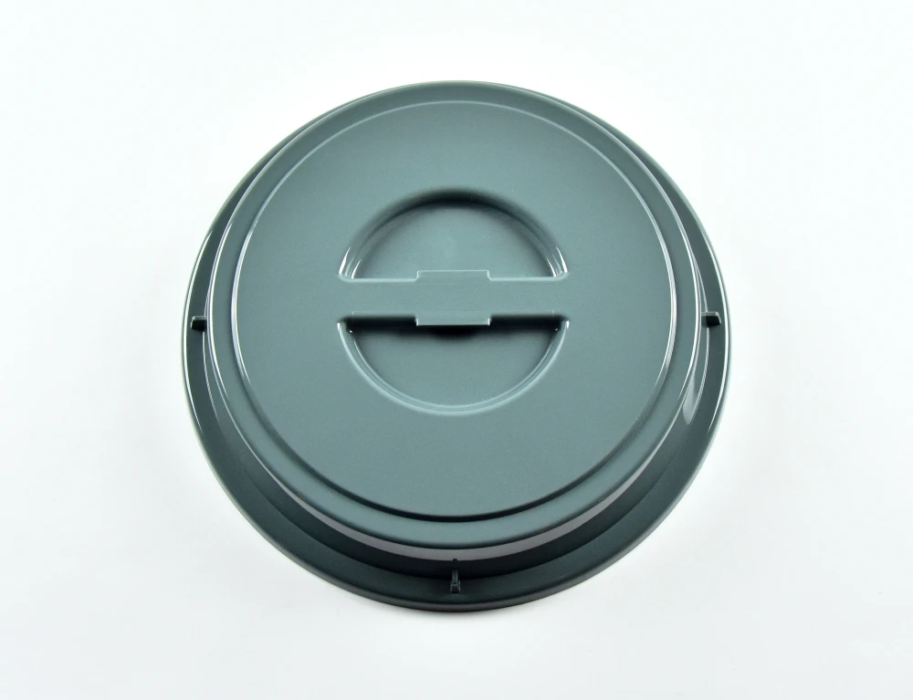 2029-1-1 EURO-Teller-Cloche - rund - 240 mm - - dunkelgrau - Polybutylenterephthalat (PBT)