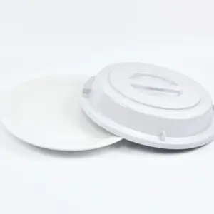 2029-2-2 EURO-Teller-Cloche - rund - 250 mm -  - grau - Polybutylenterephthalat (PBT)