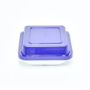 7154.95 EURO-Deckel - quadratisch - - 125 x 125 mm - blau - Polypropylen (PP)