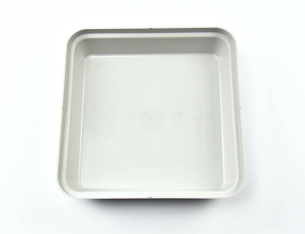 7298.46 EURO-Abdeckhaube - quadratisch - - 218 x 218 mm - grau - Polypropylen (PP)