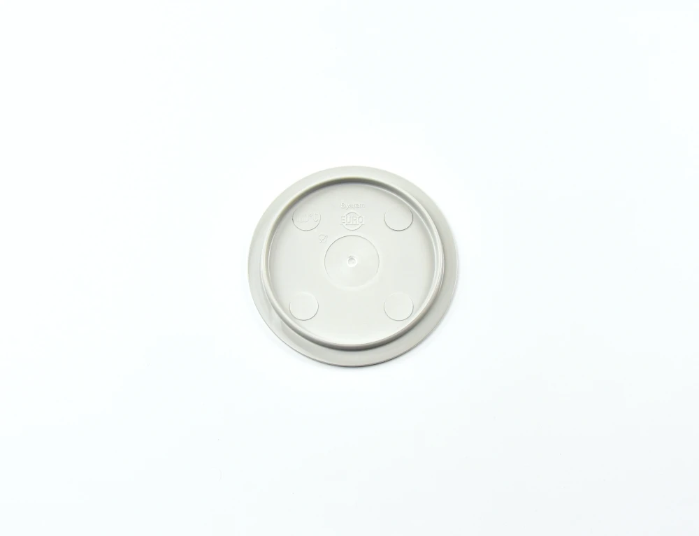 7307.31 EURO-Deckel - rund - 120 mm - - grau - Polybutylenterephthalat (PBT)