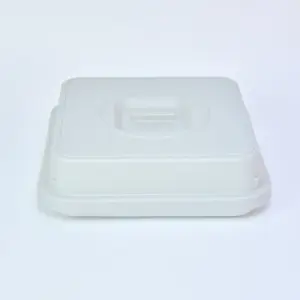 7553.01 EURO-Abdeckhaube - quadratisch -  - 207 x 207 mm - grau - Polypropylen (PP)