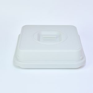 7553.02 EURO-Abdeckhaube - quadratisch -  - 207 x 207 mm - grau - Polybutylenterephthalat (PBT)