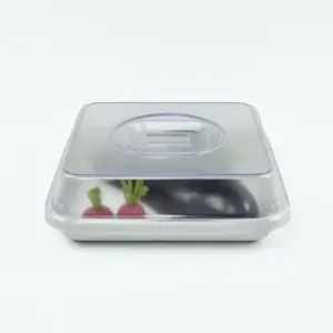 7553.08 EURO-Abdeckhaube - quadratisch -  - 207 x 207 mm - glasklar - PA