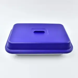 7556.02 EURO-Abdeckhaube - rechteckig -  - 280 x 195 mm - blau - Polypropylen (PP)