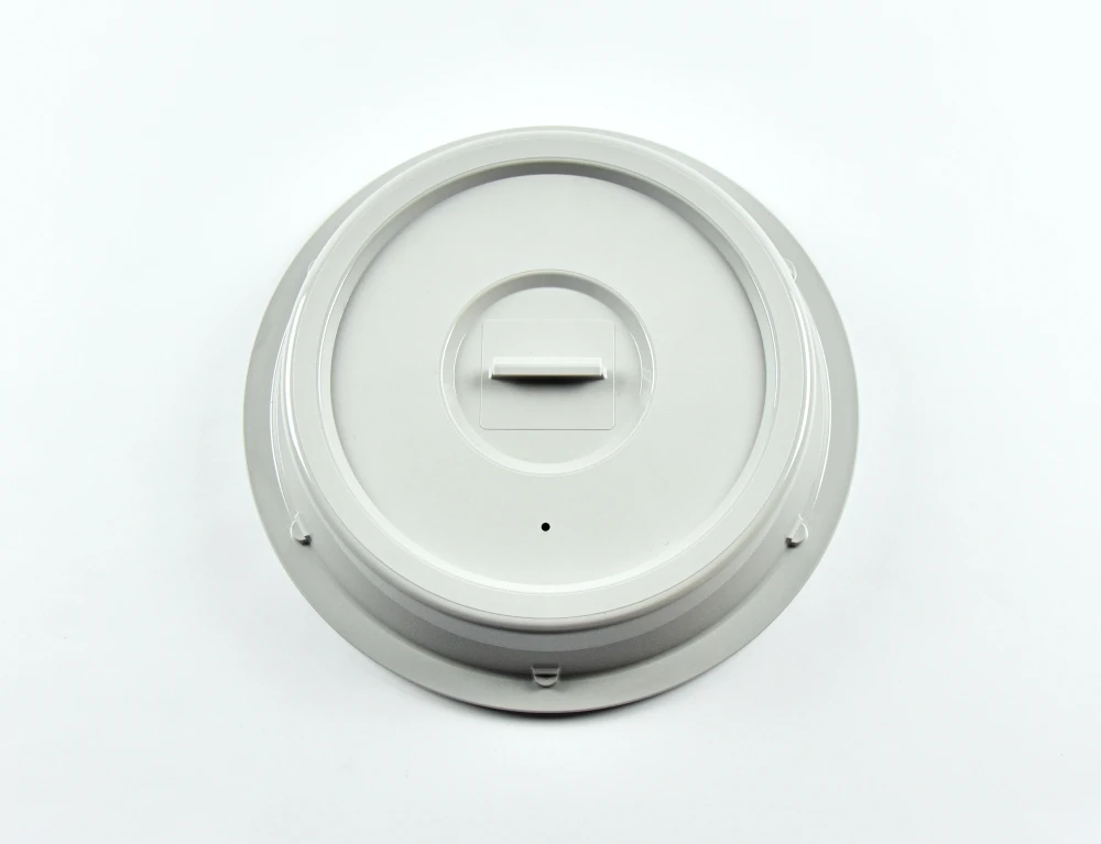 7690.44 EURO-Teller-Cloche - rund - 225 mm - - grau - Polybutylenterephthalat (PBT)