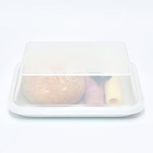 7698.01 EURO-Systemdeckel - rechteckig -  - 187 x 137 mm - natur-transparent - Polypropylen (PP)