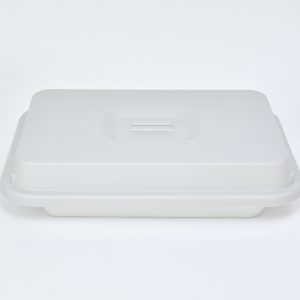 7700.01 EURO-Abdeckhaube - rechteckig -  - 282 x 199 mm - grau - Polybutylenterephthalat (PBT)