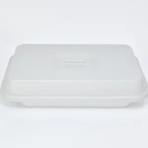 7700.01 EURO-Abdeckhaube - rechteckig -  - 282 x 199 mm - grau - Polybutylenterephthalat (PBT)