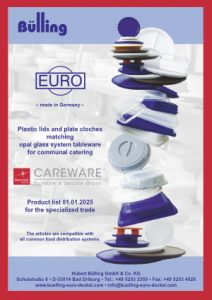 Produktkatalog Kunststoffdeckel und Clochen zu Systemgeschirr aus Opalglas - Bülling Euro - 2025